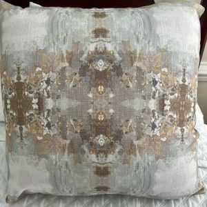 Abstract Gold & Grey Pillows